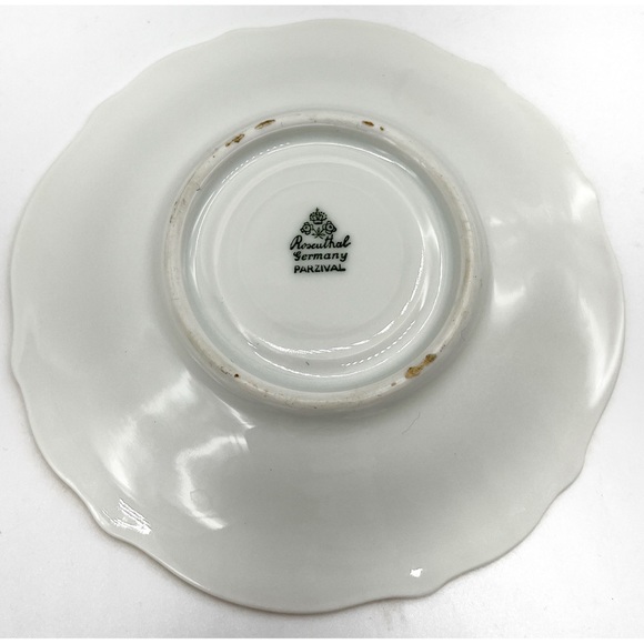 Rosenthal Parzival Espresso Mocca Cup & Saucer Corn Flowers Germany - Picture 2 of 5